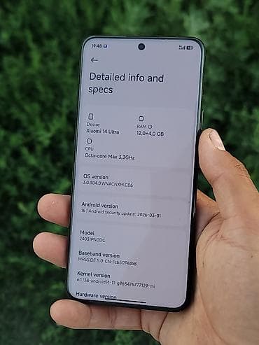 pocket 3: Xiaomi, 14 Ultra, Б/у, 256 ГБ, цвет - Черный, 2 SIM — 4