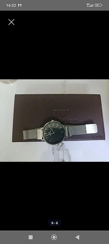 Часы Daniel Wellington с металлическим миланским браслетом -