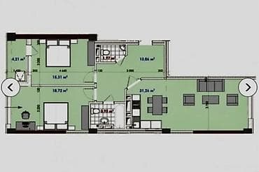 Недвижимость: 3 комнаты, 88 м², Элитка, 15 этаж, Готовая ПСО (под самоотделку) — 2