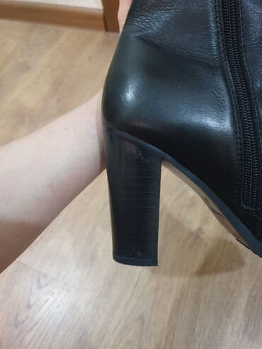 сапоги зимние женские натуральная кожа натуральный мех распродажа: Зимние кожаные сапоги-трубы еврозима. Размер 39. Состояние идеальное — 12