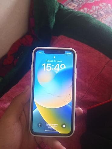 iphone 4: IPhone X, 256 ГБ, Серебристый, Чехол, 94 % — 2