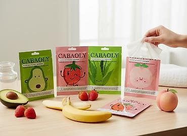 Набор тканевых увлажняющих масок для лица CABAOLY. Варианты в наборе