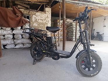 аксессуары для скутеров: Электроскутер грузовой (E-Bike) с задним багажным модулем - — 9
