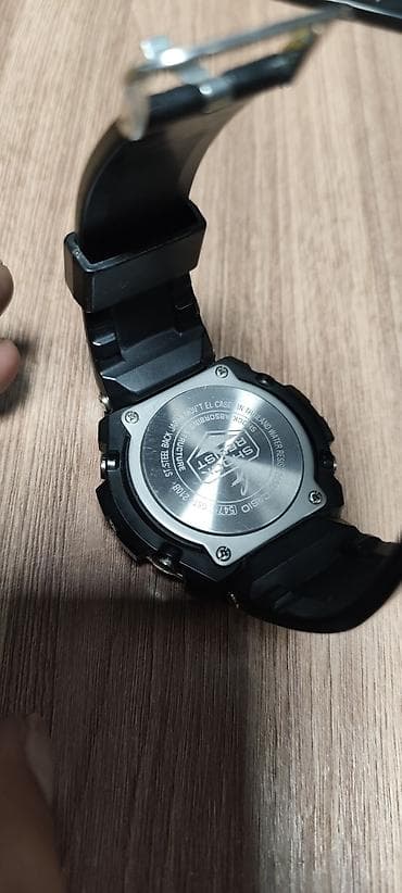 casio саат: Спорттук сааттар саат, Casio (G-Shock), Таймер жана секунда өлчөгүч, Суу өткөрбөөчү, Эркектердики, Колдонулган — 2