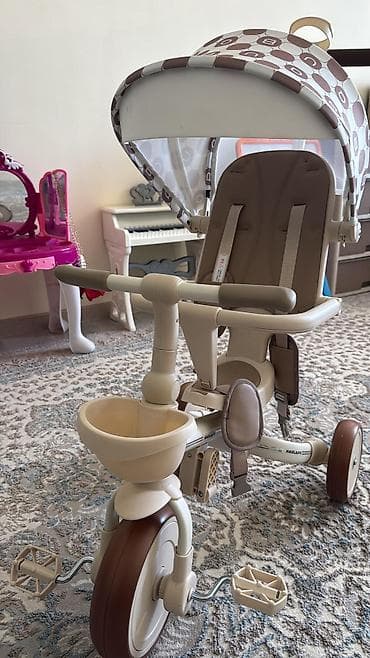 водный батут: Детский трехколесный велосипед-трансформер с родительской ручкой и — 5