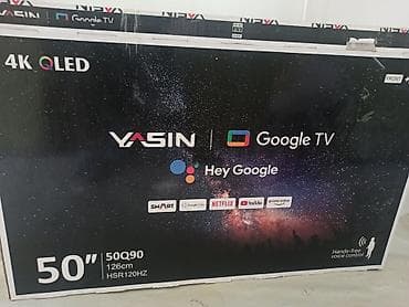 телефон айфон11: Телевизор YASIN 50Q90, 50" (126 см), 4K QLED с Google TV - Матрица — 2