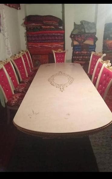 обеденный стол реставрация: Стол и стул для зала, цвет - Бежевый — 6