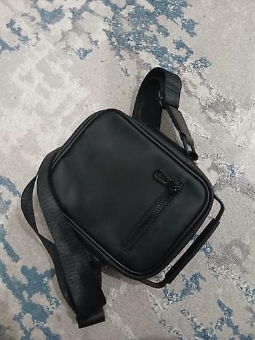 сумка рюкзак мужской: Барсетка, Материал: Экокожа, Застежка на молнии, Новый — 3