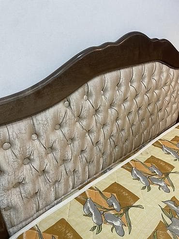 Двуспальная кровать, С матрасом, длина - 200 см