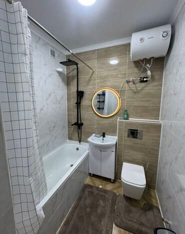 гостевой дом чолпон ата: 1 комната, Душевая кабина, Постельное белье, Кондиционер — 3