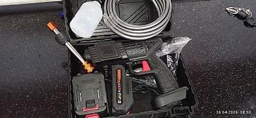 литионные батарейки: Аккумуляторная мини-мойка высокого давления в кейсе Компактная — 4