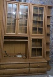 мебель горка: Гарнитур для зала, Шкаф, МДФ — 2