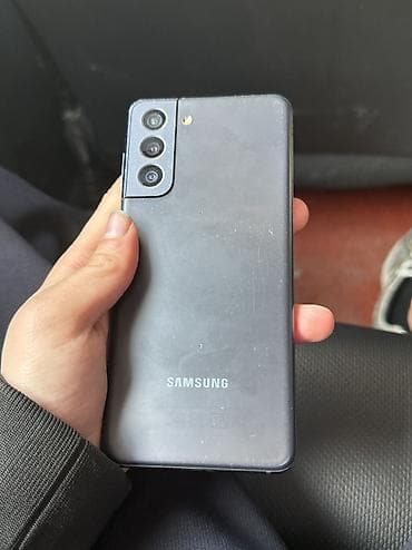 Samsung Galaxy S21 5G, Новый, 128 ГБ, цвет - Черный, 1 SIM, 2 SIM, eSIM