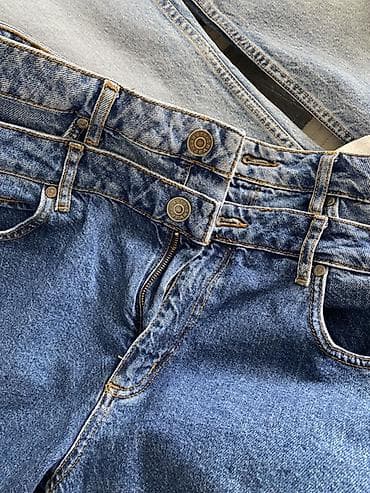 винтажные джинсовые куртки: Повседневное платье, Длинная модель, S, M, L — 9