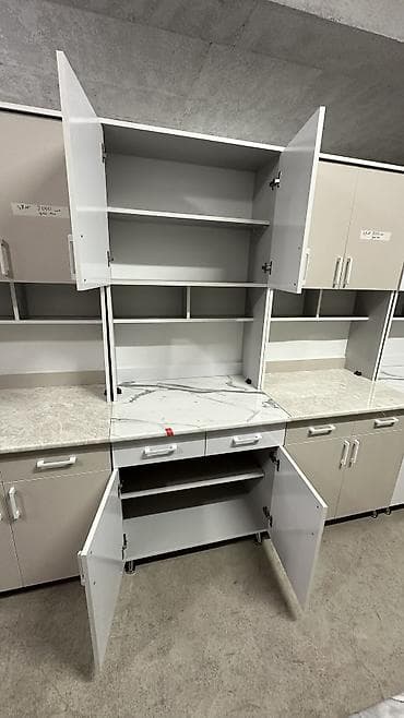 мини горка: Кухонный гарнитур, Новый, цвет - Бежевый, ДСП, Бесплатная доставка — 9