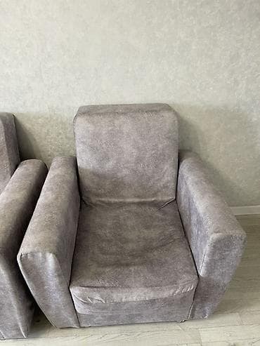 2 этажный диван: Комплект мягкой мебели, Б/у, Самовывоз, Платная доставка, цвет - Серый — 3