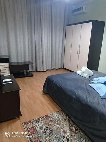 гостиница центр бишкек: 1 комната, Душевая кабина, Постельное белье, Кондиционер — 4