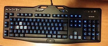 Клавиатура, Logitech, Мембранная, Проводное подключение, Размер: 100%
