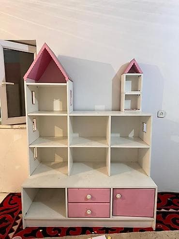 детская мебель 3 в 1: Детский шкаф, Для игрушек, Для девочки, цвет - Белый — 2