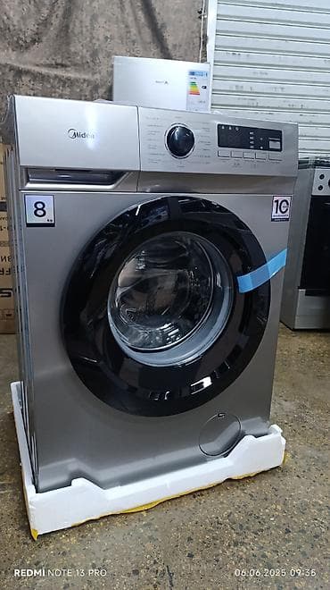 android 2din: Кир жуучу машина Midea, Жаңы, Автомат, 9 кг чейин, Компакттуу — 5