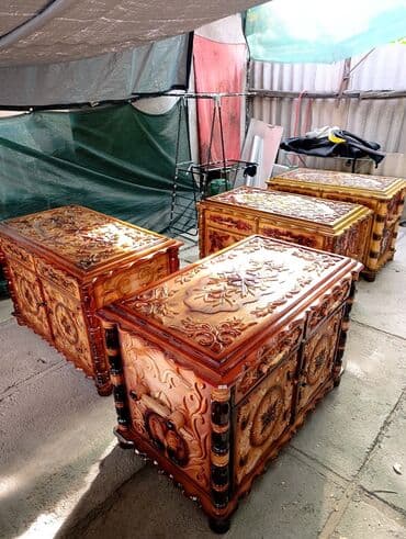 тумбы комоды с зеркалом: Комод для одежды, Новый, Без зеркала, Дерево, цвет - Коричневый — 2