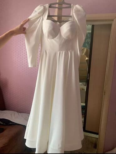 платье для беременных вечернее: Вечернее платье, Классическое, Атлас, S — 3