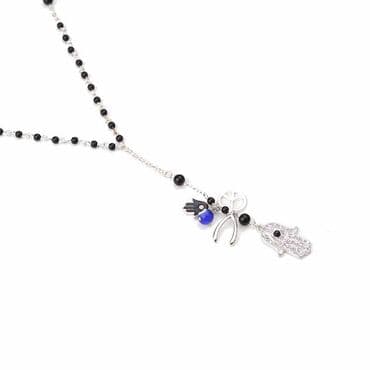 амулеты: Мужское ожерелье О с подвеской Хамса — стильный амулет, сочетающий — 5