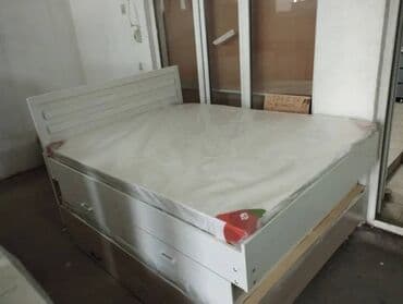 двух яросный крават: Двуспальная кровать, Новый, С матрасом, длина - 200 см — 12