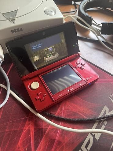 нинтендо: Old Nintendo 3DS (red metallic), идеальное состояние, родной кузов — 2