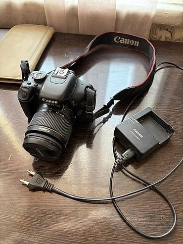 Фото жана видеокамералар: Зеркальный фотоаппарат Canon EOS 600D с кит-объективом Canon EF-S — 1