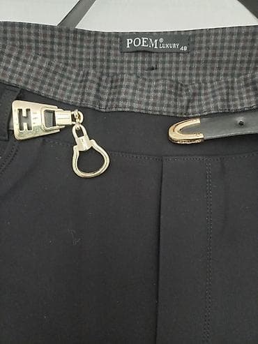 стречь: Брюки Классические, Осень-весна, Стрейч, Новый — 6