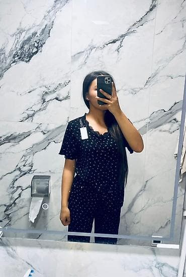 Женские пижамные комплекты (верх + брюки) - Фасон: классическая — 4