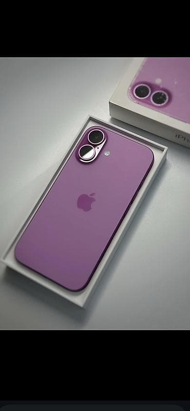 iphone хr: IPhone 16, Новый, 256 ГБ, Deep Purple, Коробка, 99 % — 1