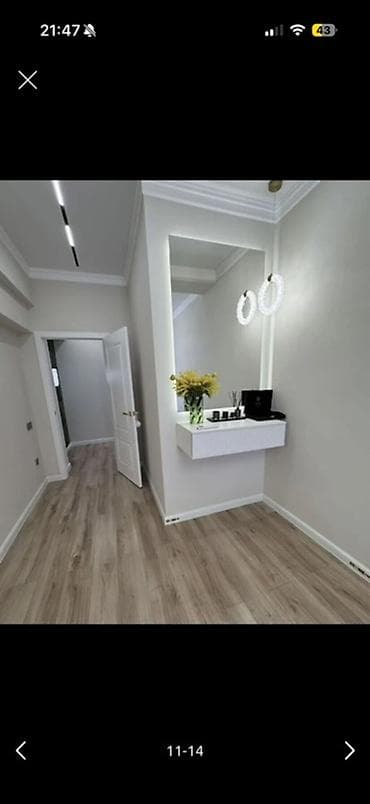 binar: 2 комнаты, 76 м², Асанбай мкр 13 этаж, Дизайнерский ремонт — 4