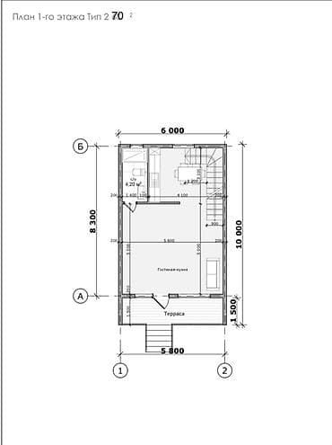 Дома: Современные барнхаусы от 50 м² — до 70 м² — полностью готов к — 2