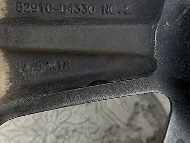 bbs diska: Литые Диски R 18 Kia, Комплект, отверстий - 5, Б/у — 9