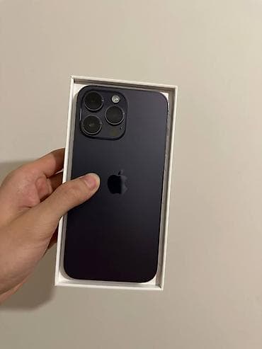 iphone x kg: IPhone 14 Pro Max, Б/у, 512 ГБ, Deep Purple, Кабель, Коробка, 77 % — 1
