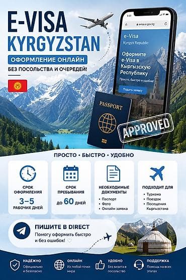 той кызмат: E-visa в Кыргызстан — онлайн-оформление без посольства и очередей Что — 1