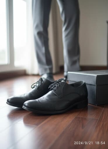 Мужские туфли, 41, Б/у, цвет - Коричневый, Самовывоз