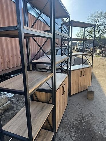 стеллаж для офиса: Офисный стеллаж, Новый, ЛДСП, Платная доставка, Самовывоз, цвет - Черный — 2