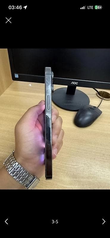 Автоэлектроника: IPhone 13 Pro, Б/у, 128 ГБ, Графит, Защитное стекло, Чехол, 100 % — 5