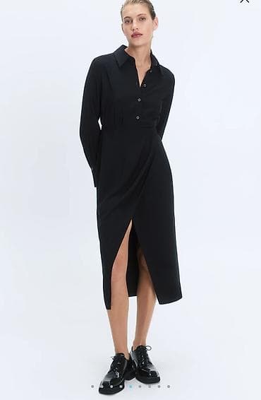 лофо: Повседневное платье, Длинная модель, Платье-рубашка, S — 3