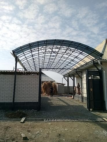 string art: Навес, Арочный, Металл, Поликарбонат — 2