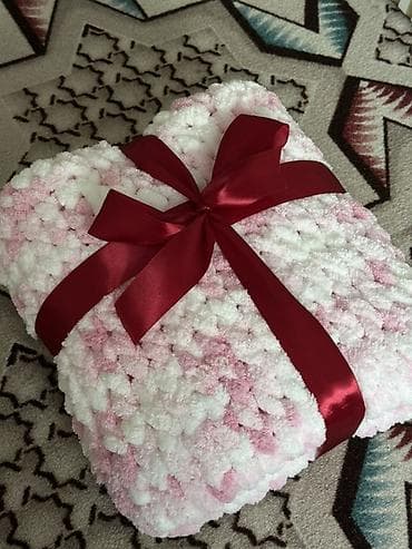 Одеяла и пледы: Плед, Новый, Все сезоны, Вязаный — 2