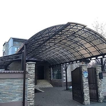 Кованые и металлические навесы для двора и авто - Арочные навесы на