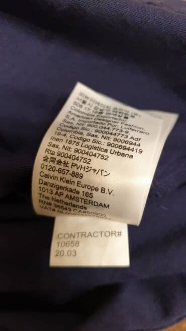 pull bear: Мужская футболка, S, Calvin Klein, Новый, цвет - Синий, Самовывоз — 4