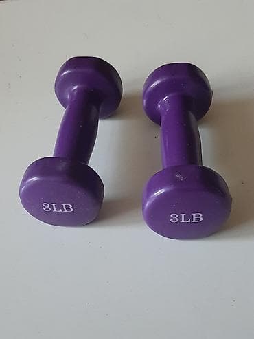 Гантели для фитнеса по 1 кг 3LB. Цена за 2 шт lalafo.kg да Гантели для фитнеса по 1 кг 3LB. Цена за 2 шт