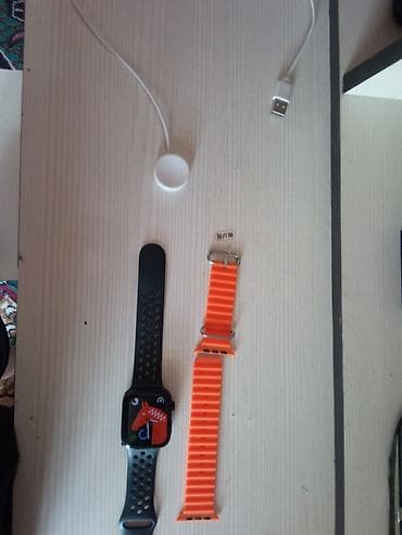 Apple Watch: Смарт‑часы в стиле Apple Watch с перфорированным спортивным ремешком — 4