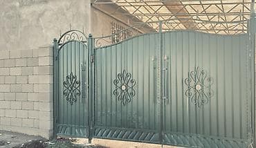 Калитки для ворот: Кованые распашные ворота с калиткой - Материал: металл с — 1