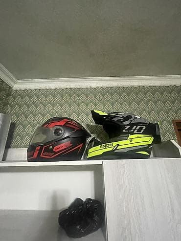 Мотошлемы (2 шт.) 1) Интеграл AHEHA/ANEYA, черно‑красный - Тип